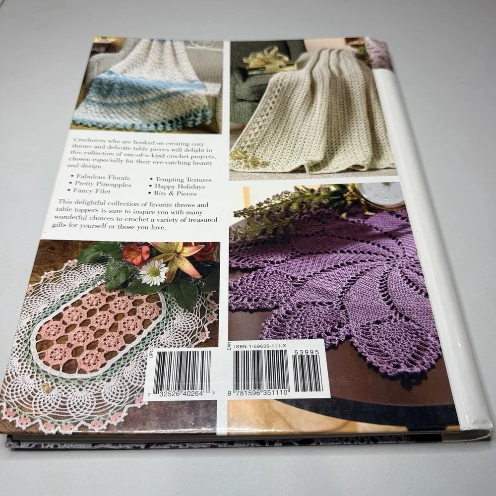 Annie's Attic Favorite Throws & Table Toppers to Crochet Spiral Bound Book‎
